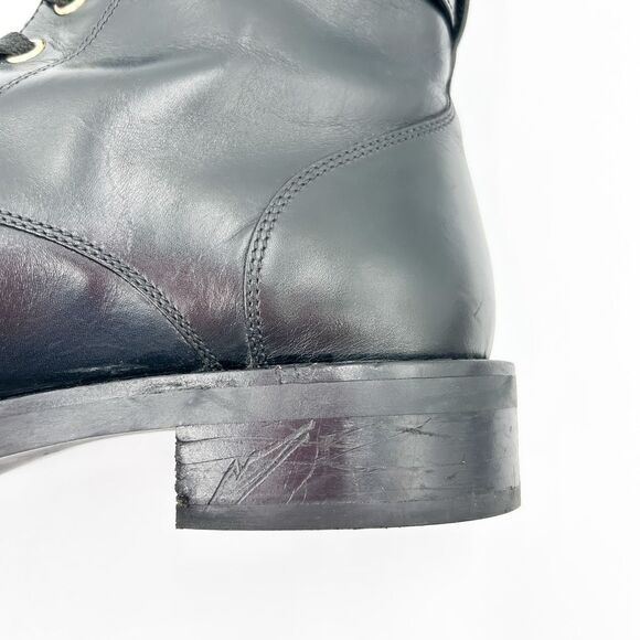 Louis Vuitton LV Wonderland Ranger Black Leather Combat Ankle Boots Size 37, 7 - Picture 14 of 14